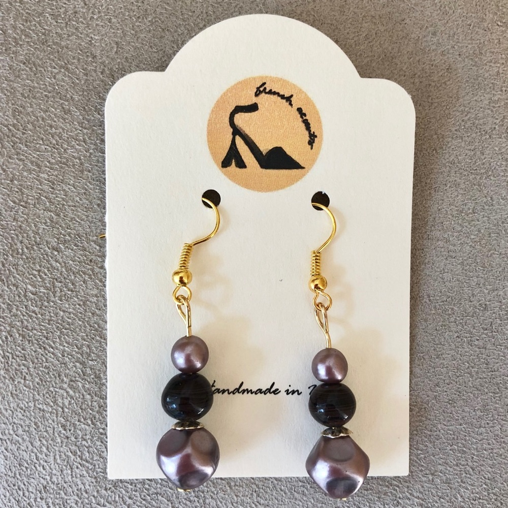 3 pairs for $25/NWT handmade dangling earrings - Picture 1 of 2